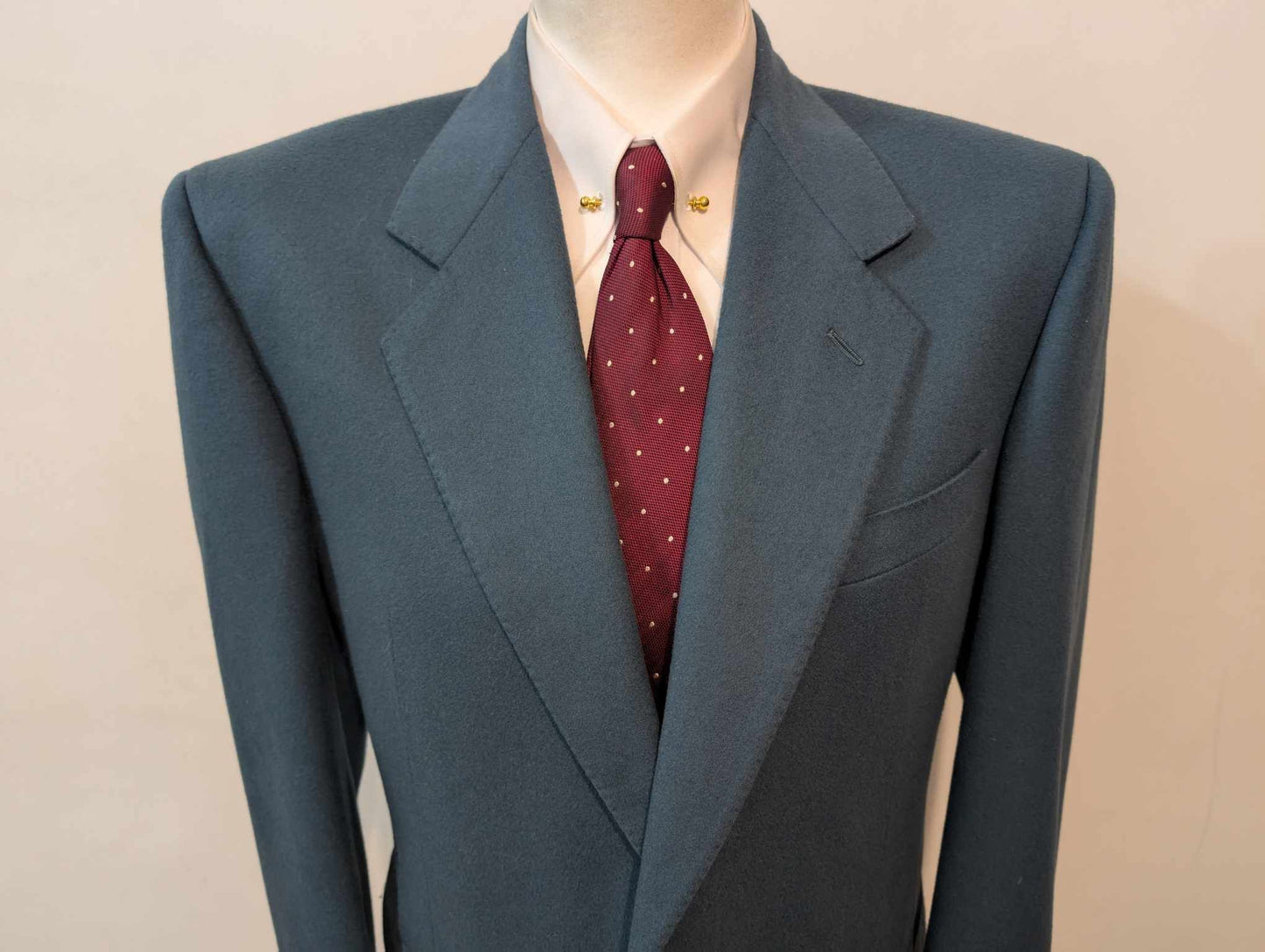 Mignonne veste verte bleu en flanelle de laine