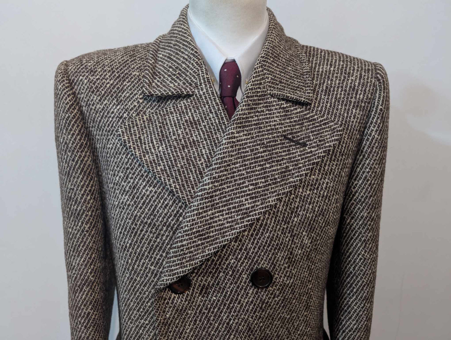 Exceptionnel polo coat en tweed