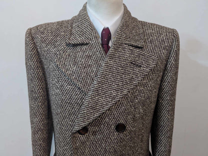 Exceptionnel polo coat en tweed