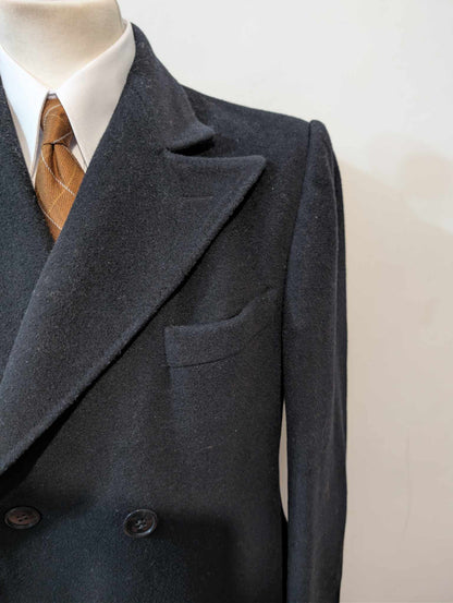 Magnifique manteau croisé bleu marine