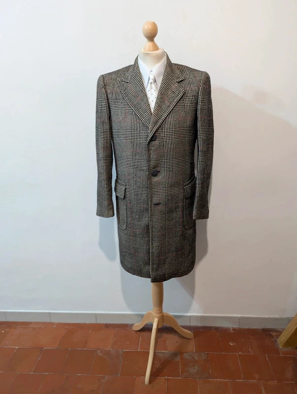 Fabuleux manteau polo coat en tweed