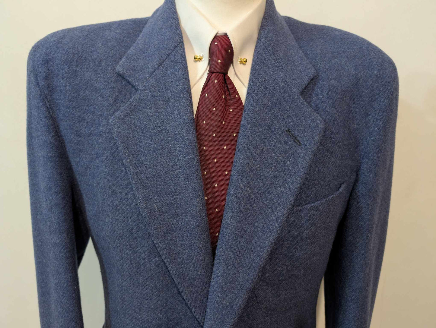 Lumineuse veste bleu en tweed