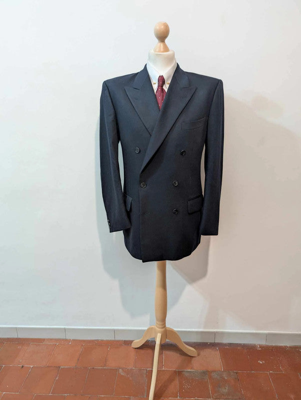 Phénomenal costume croisé bleu marine