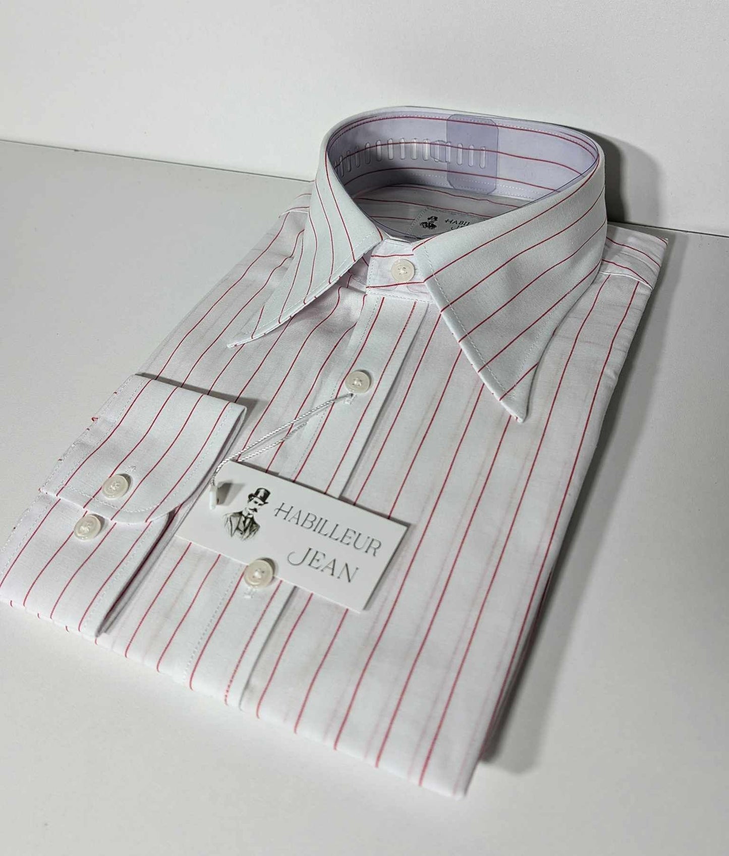 Chemise à rayures tennis rouge