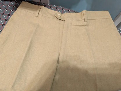 SIZE 42FR Cream wool trousers