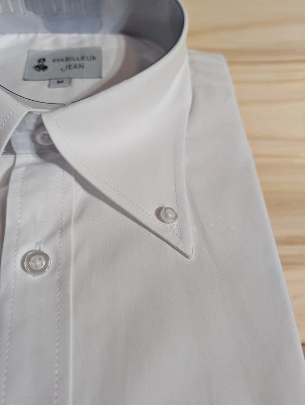 Cotton shirt with 10cm American collar