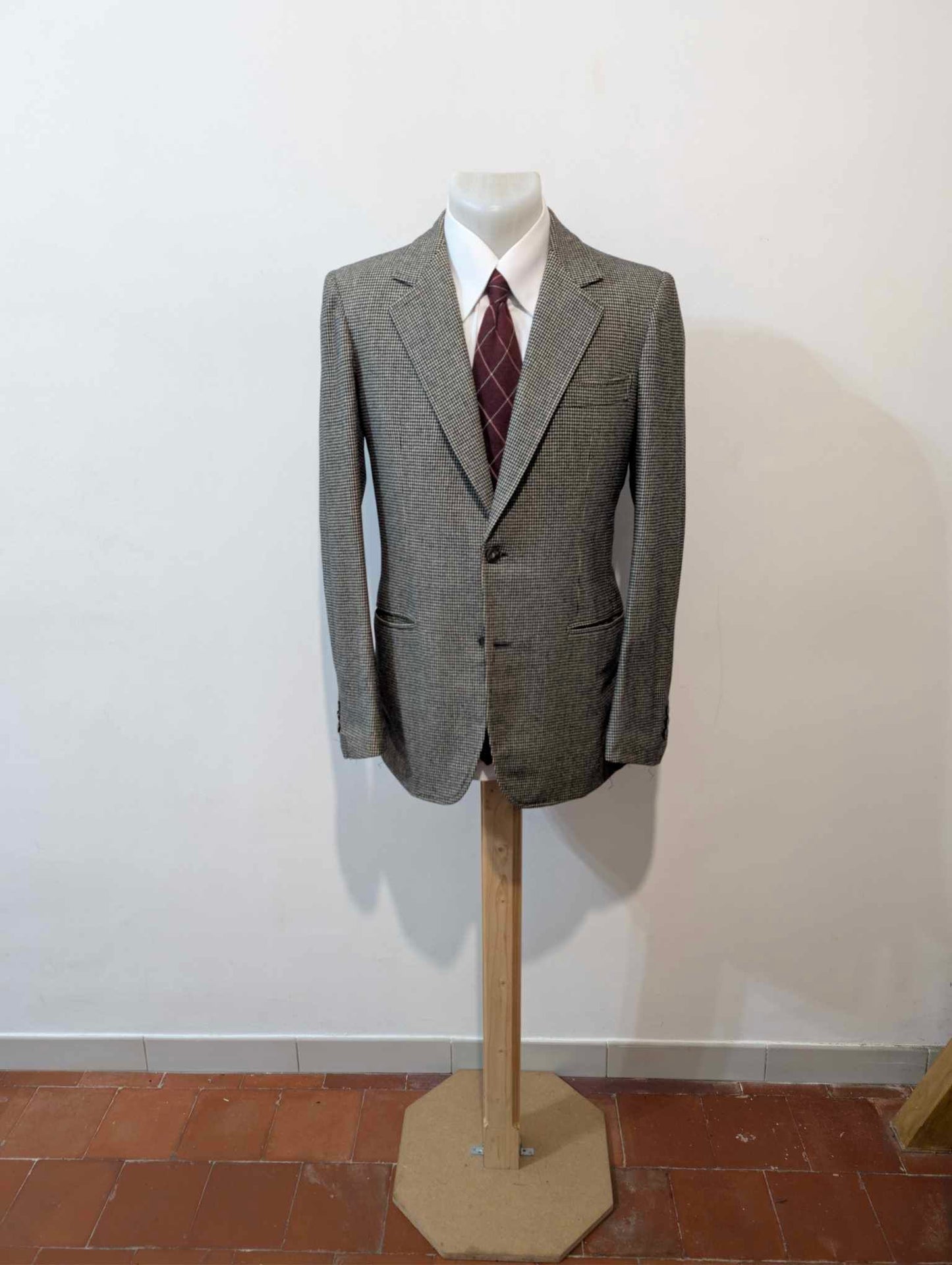 Süßer Hahnentritt-Overall aus schwerer Flanell