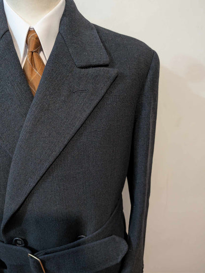 Ancien manteau croisé en laine