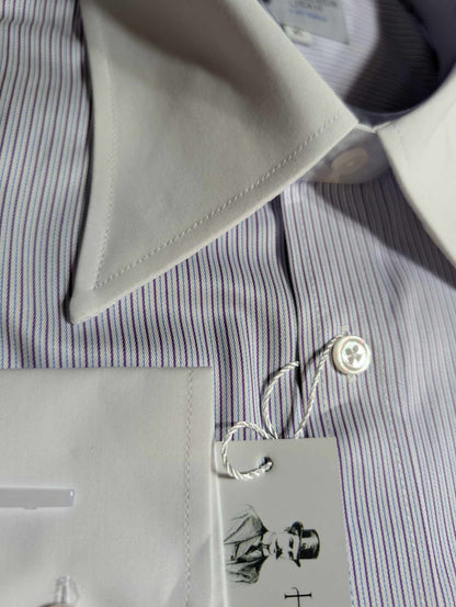 Double-twisted French collar shirt