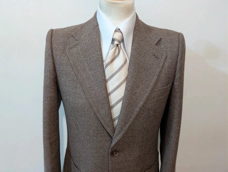 Elegante braune Tweed-Jacke