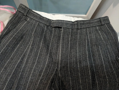 Wonderful pinstripe suit in heavy flannel