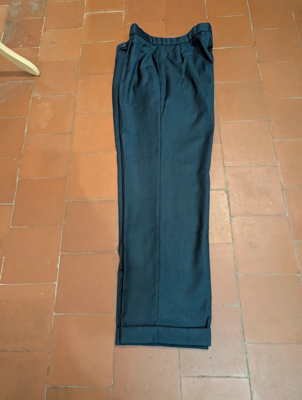 Magnifique costume croisé bleu en laine
