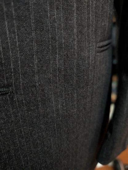 Gentil costume 3 piece pinstripe en flanelle