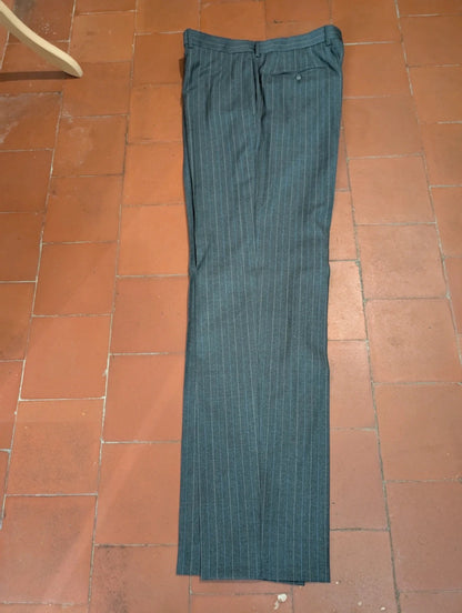 Extraordinaire costume 3 pièces pinstripe en laine