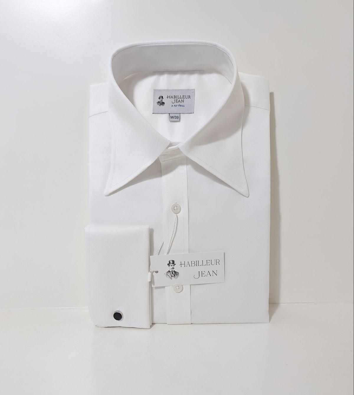 White French Collar Shirt | 100% 2-Ply Cotton Twill