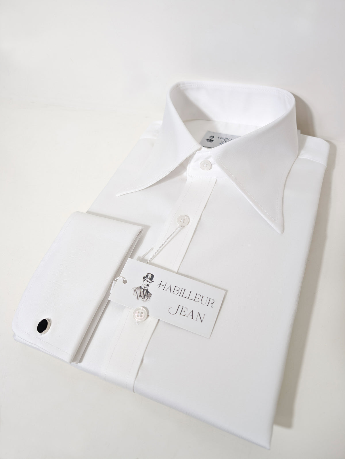 White French Collar Shirt | 100% 2-Ply Cotton Twill