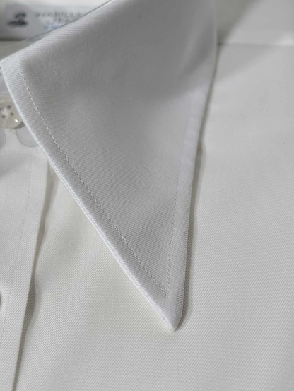 [Limited Edition] Pointed collar in 3-twisted twill