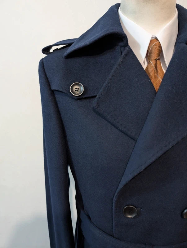 Manteau de chasse PYTCHLEY en laine bleu marine à Manteau de chasse PYTCHLEY en laine bleu marine à