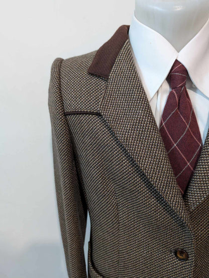 Elegante veste chesterfield en laine