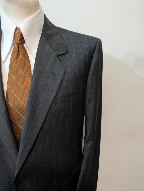 Dazzling wool pinstripe suit