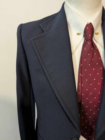 Sublime costume bleu marine en laine