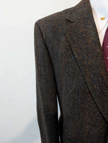 Légendaire veste marron Harris tweed