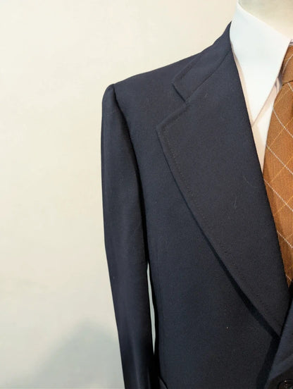 Robuste marineblaue Wolljacke