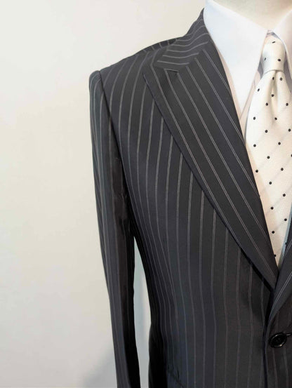 Niedliches Baumwoll-Nadelstreifenkostüm