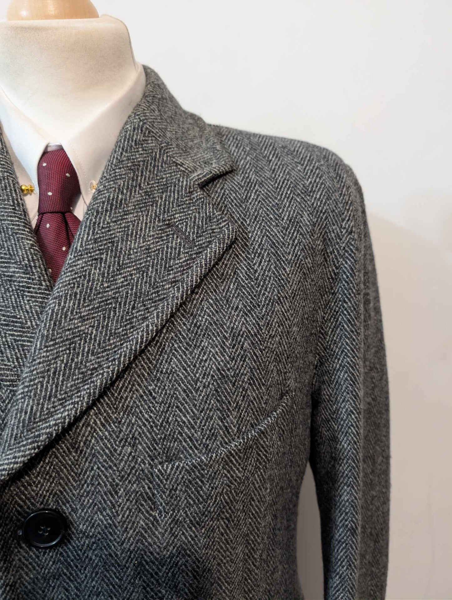 Redoutable manteau gris à chevron