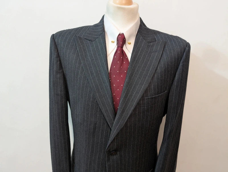 Terrifiant costume pinstripe en flanelle