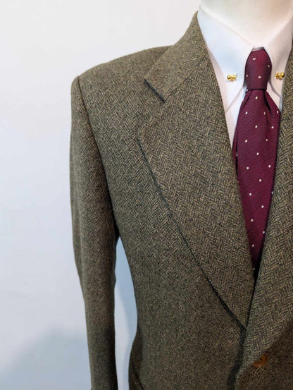 Élégante veste verte en tweed
