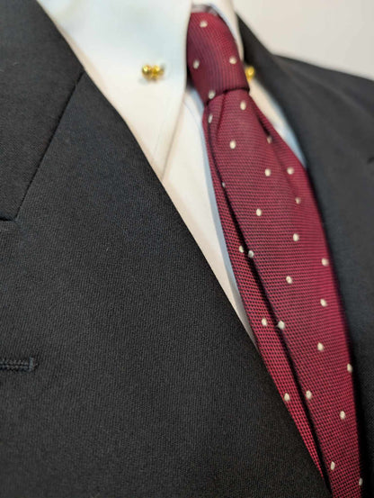 Classique costume croisé gris en laine