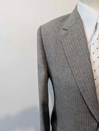 Magnifique costumes pinstripe en flanelle lourdes