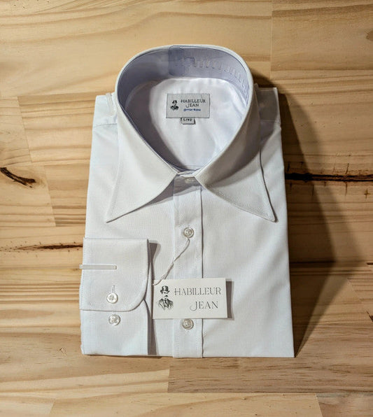 Cotton blend French collar shirt