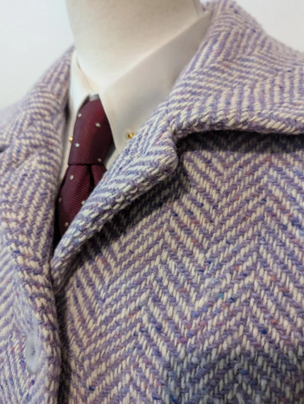 Sublime manteau femme violet lila en laine