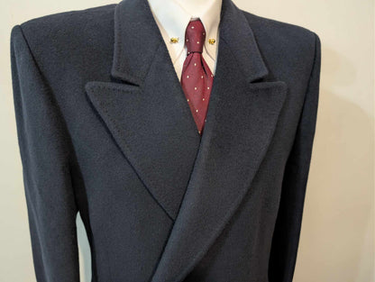 Sublime manteau croisé en laine