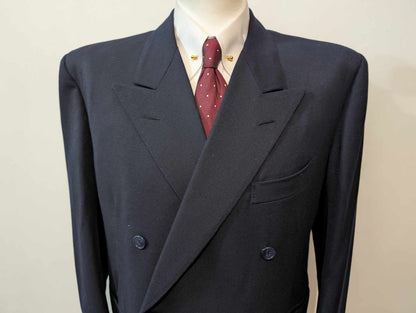 Fabuleux costume croisé en flanelle