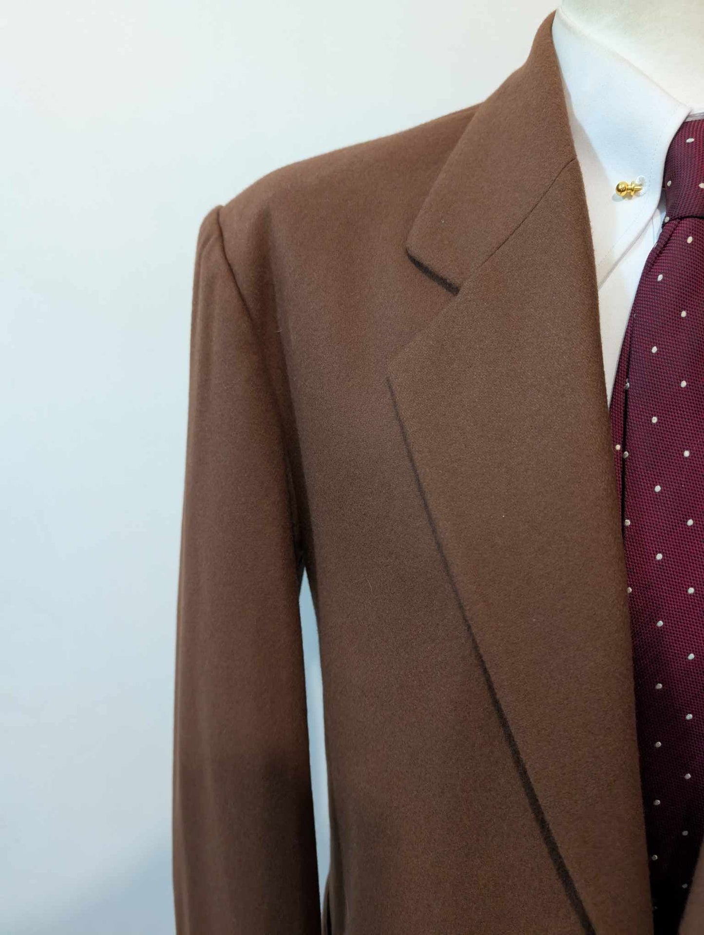 majestueuse veste marron en flanelle