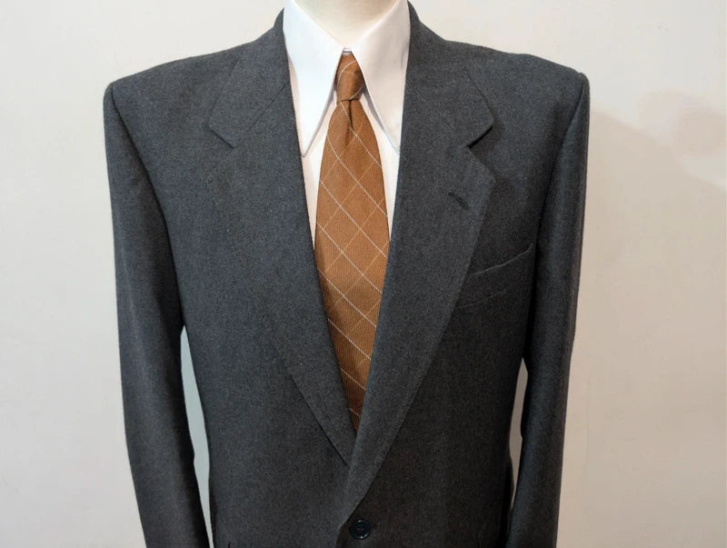 Classique veste grise en flanelle lourdes
