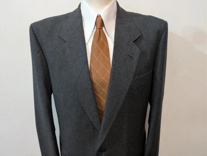 Classique veste grise en flanelle lourdes