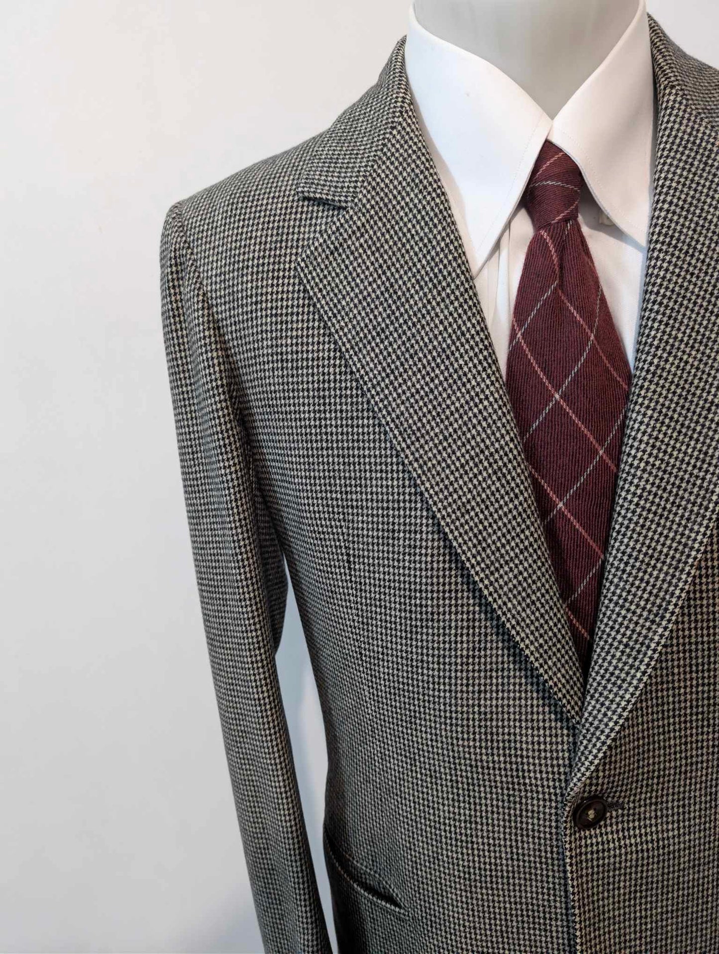 Süßer Hahnentritt-Overall aus schwerer Flanell