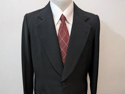 Magnifique costume noir en laine