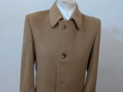 Heller Kamelwollmantel