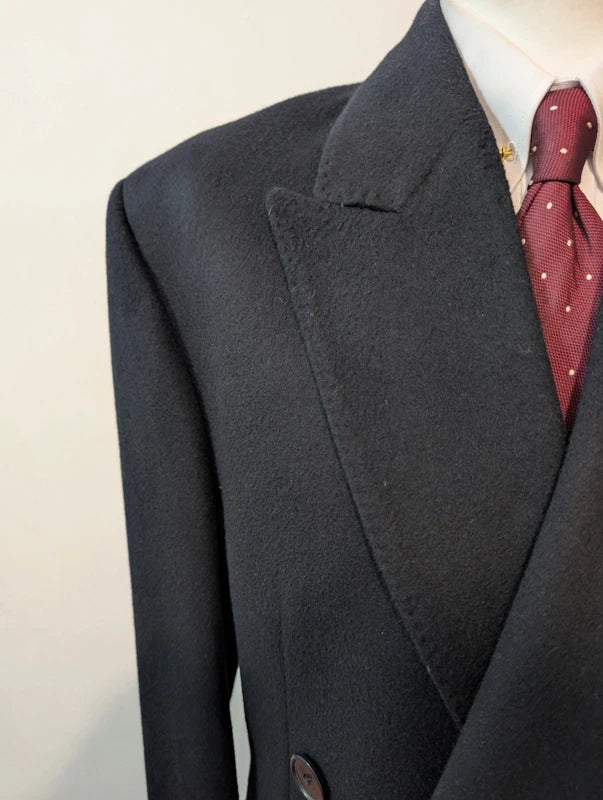 Rarissime manteau croisé en cachemire