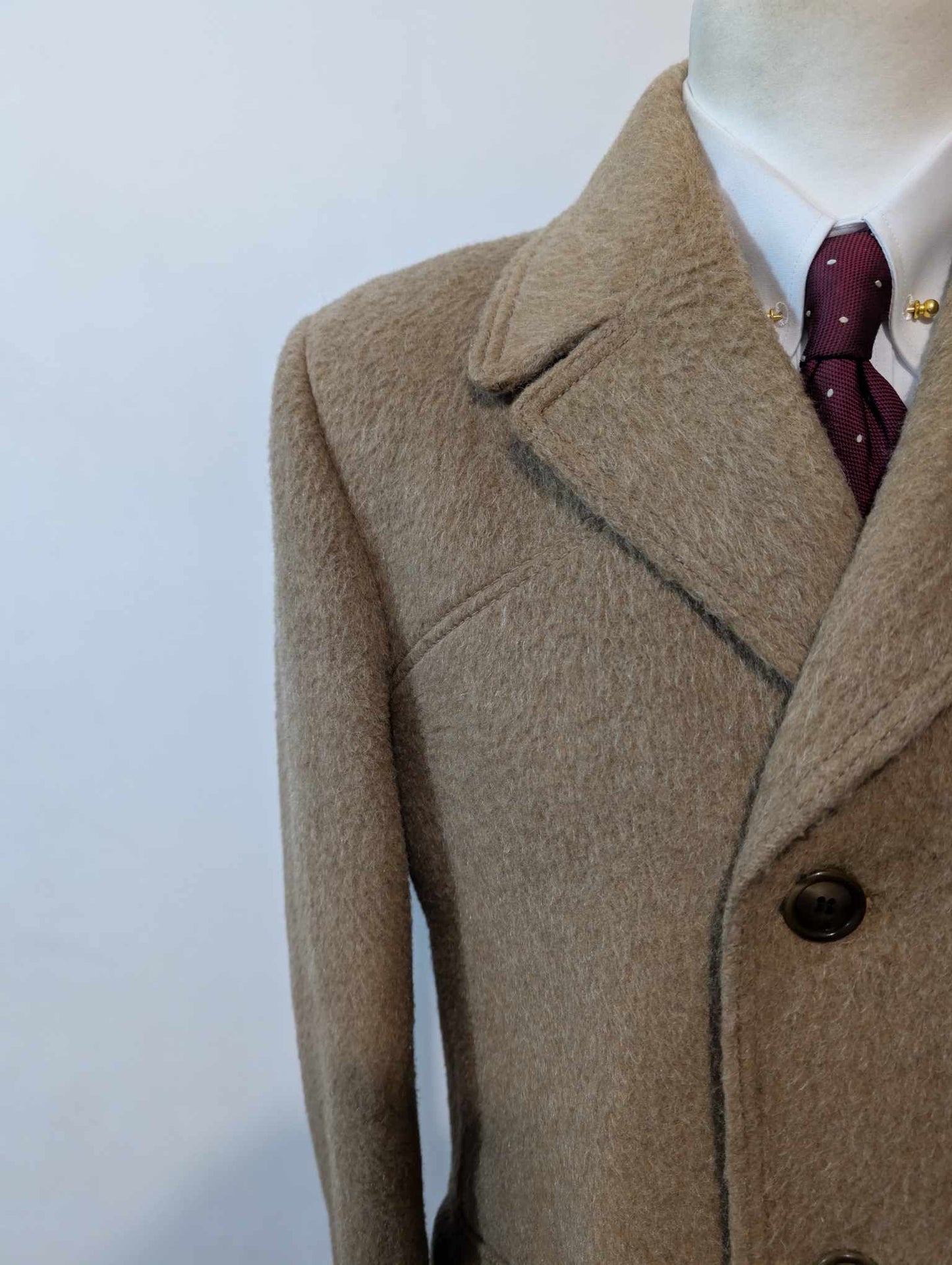 Doux manteau camel en laine