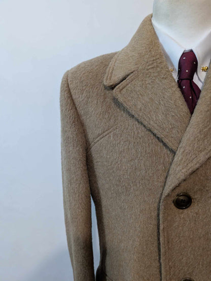 Doux manteau camel en laine