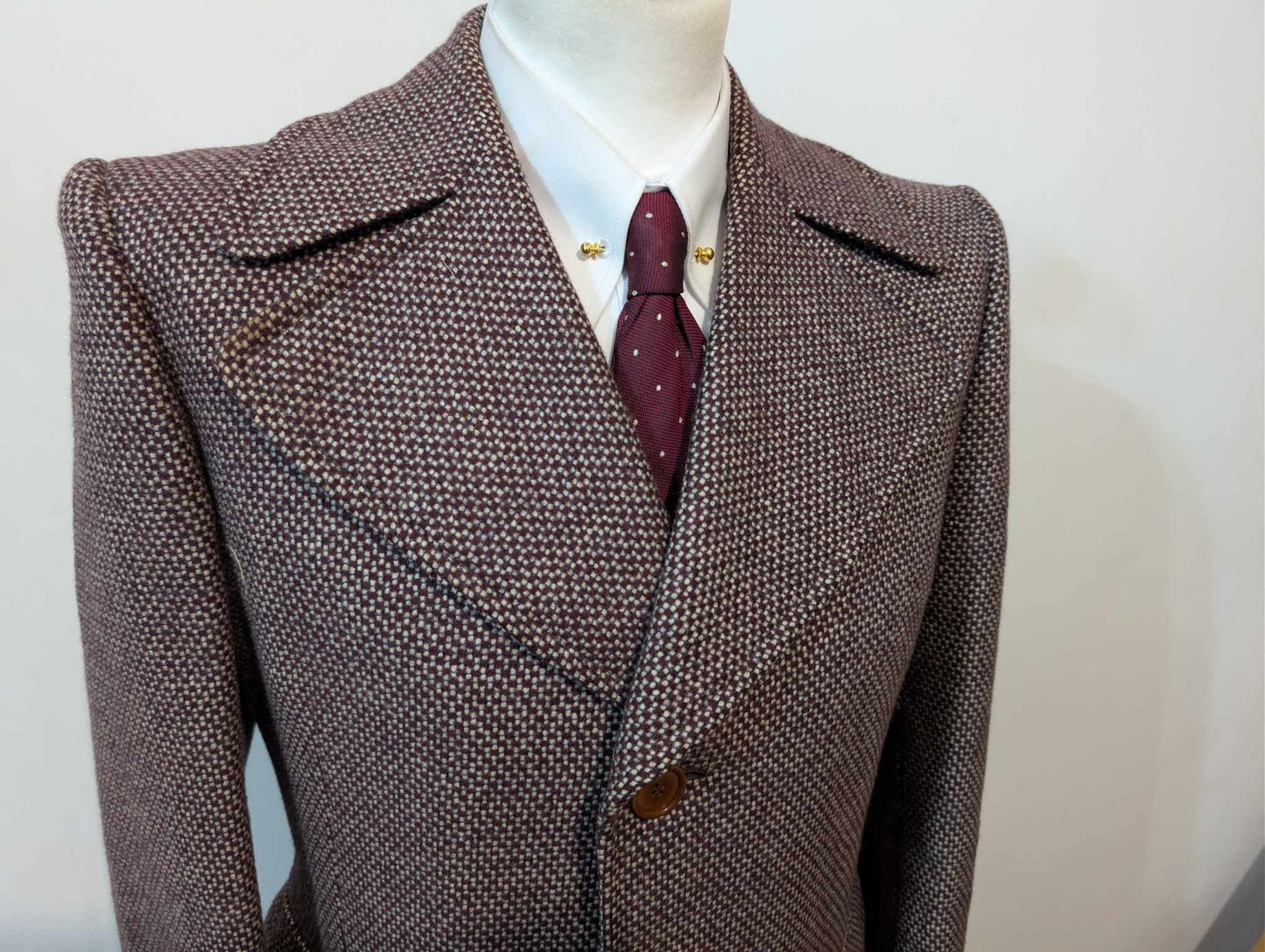 Magnifique manteau polo coat en tweed