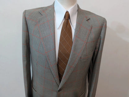 Äußerst seltener, maßgeschneiderter Wollanzug mit Karomuster