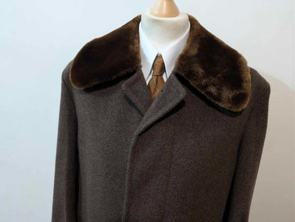 Mignon manteau marron en laine