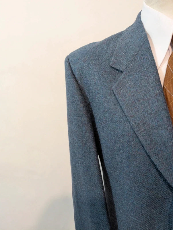 Wunderschöne blaue Tweedjacke